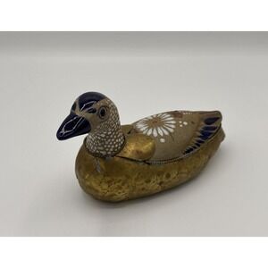 Brass Duck Sculpture Handmade Sergio Bustamante Vtg Signed OOAK MCM Style